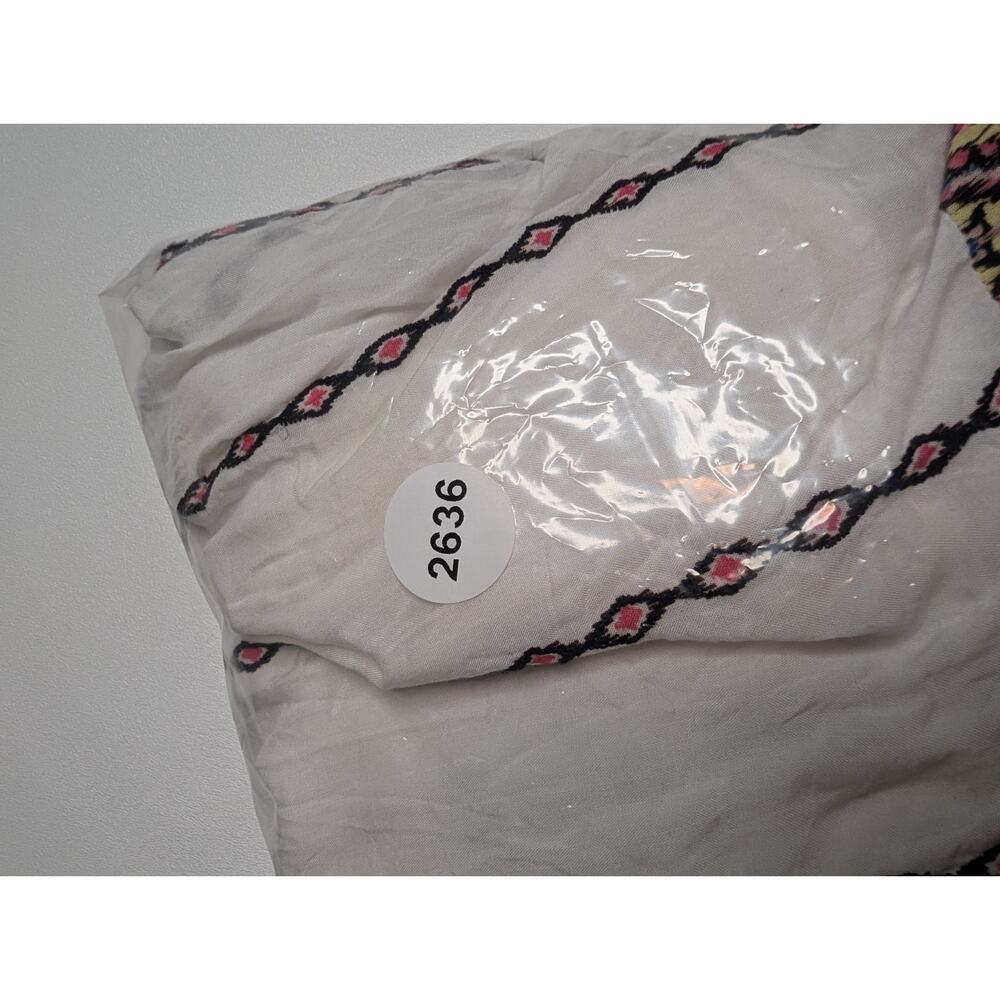 Sundance Amrita Story Dress XL Boho Embroidered Midi White Multicolor Festival - Picture 12 of 12